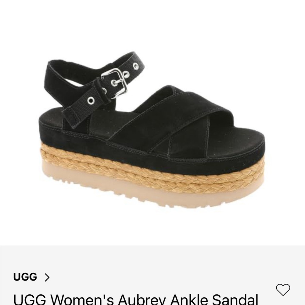 UGG Women's Black Platform Sandals